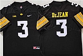 Men's Iowa Hawkeyes #3 Cooper DeJean Black Stitched Jersey,baseball caps,new era cap wholesale,wholesale hats